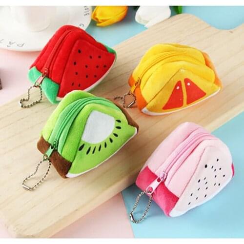 Fruits Multi-function Storage Bag Data Cable Charger Fingertips Pocket Package Zipper Bag Portable Zip Lock