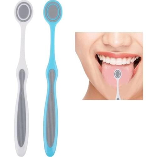 Soft Silicone Tongue Brush Cleaning the Surface of Tongue Oral Cleaning Brushes Tongue Scraper Cleaner Fresh Breath Health