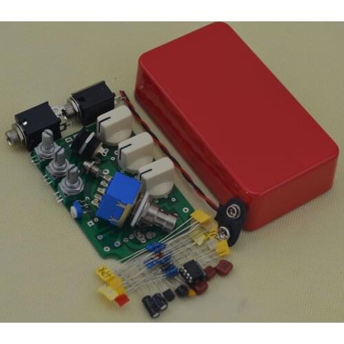 Overdrive DIY Guitar Effect Pedal Kit with1590B Box and ICTL082CP OD1 Pedal Kit RD1