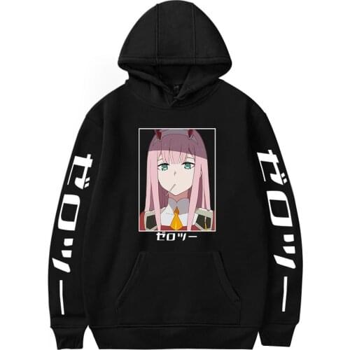 2021 New DARLING In The FRANXX Hoodies Men/Women Anime Zero Two Hoodie Cartoon Sweatshirt Kawaii Boys Girls Clothes Mens Hoodie