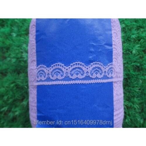 The new 25 mm wide, 10 yards long unilateral purple face pattern lace embroidery lace