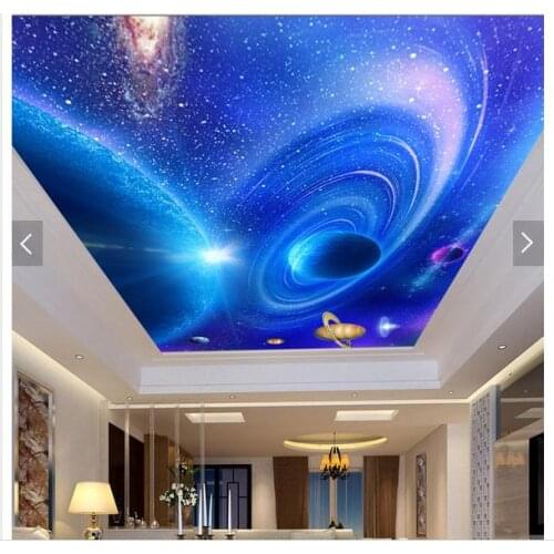Custom photo wallpapers 3d ceiling wallpaper murals The planet orbiting ceiling frescoes zenith mural wall papers home decor