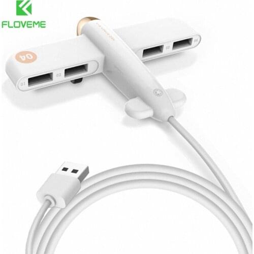 Portable USB Hub Aircraft Plane USB Splitter External Multi Ports USB HUB Cute 4 Ports Jet Fighter Hub 3.0 Adapter For PC Laptop