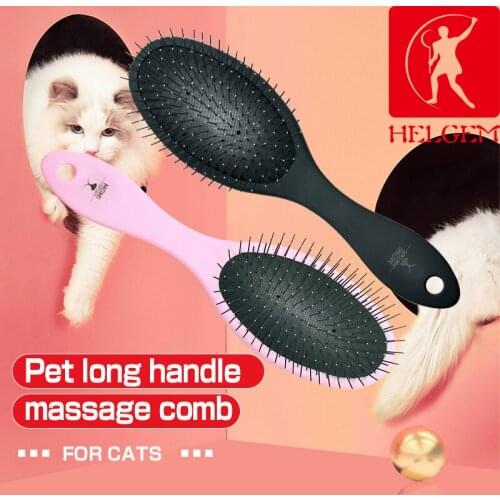 HELGEM High Quality Pet Comb Brush Removal Comb Grooming Cats Hair Remove for Dogs Grooming Toll