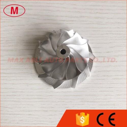 RHF5 reverse 51.00/66.00mm 10+0 blades Point Milling, Snake Curve Turbocharger milling/aluminum 2618/billet compressor wheel