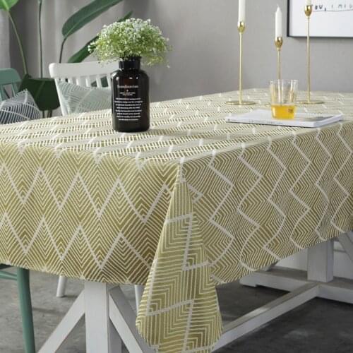 SHSEJA Jacquard Tablecloths On The Table