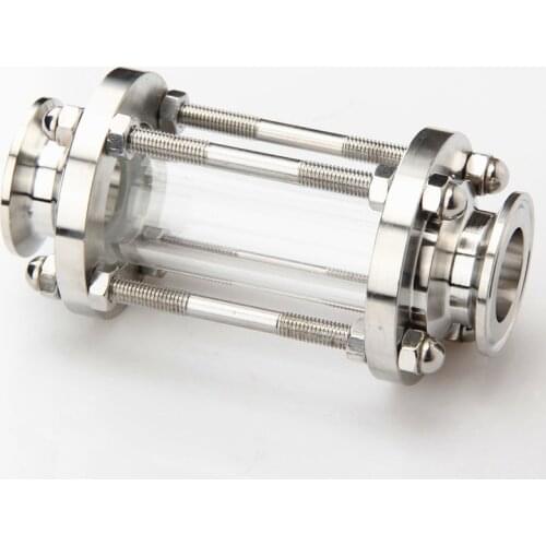 Sight Glass Brewing Diopter Tri Clamp Fit 19/25/32/38mm Pipe OD Sanitary Flow SUS304 Stainless Steel Homebrew Ferrule OD 50.5mm