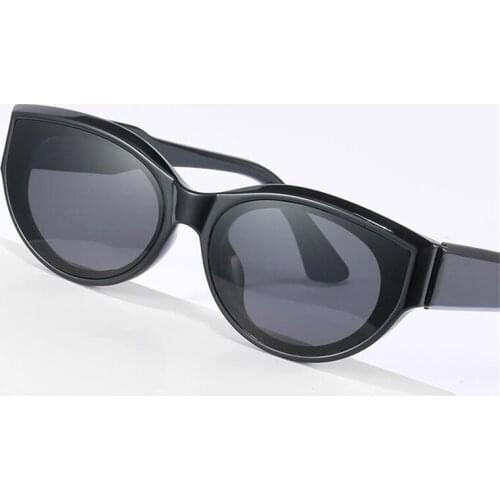 New gorgeous simple sunglasses women fashion personality oval small frame sunglasses male trend street travel driving glasses