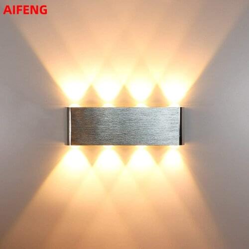 Modern Aluminium LED Wall Lamp Wall Light for Bedside Bedroom Living Room Corridor Aside Lighting up and Down