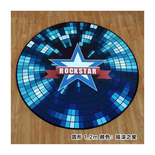 Dedicated Drum Carpet Non-Slip Soundproof Music Rock Cartoon Round Floor Mat
