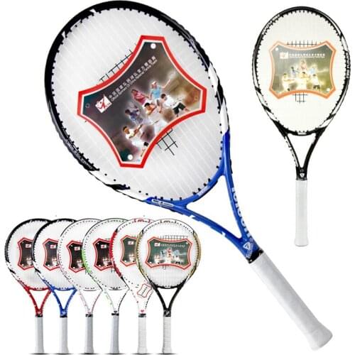 1 Pcs Tennis Racket Carbon Fiber High-quality Nylon For Women Men Training Entertainment With Bag Ball String Sweatband