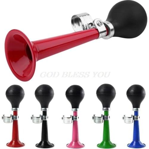 Bicycle Air Horn Hooter Non-Electronic Retro Bike Bell Alarm Bugle Silicone Squeeze Bulb Trumpet Cycling Bicycle Horn Bell