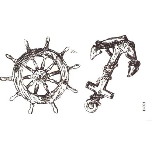 Anchor sailor tattoo waterproof temporary tattoos tatuajes temporales glitter tattoo sleeve tatoo makeup xha tatto henna