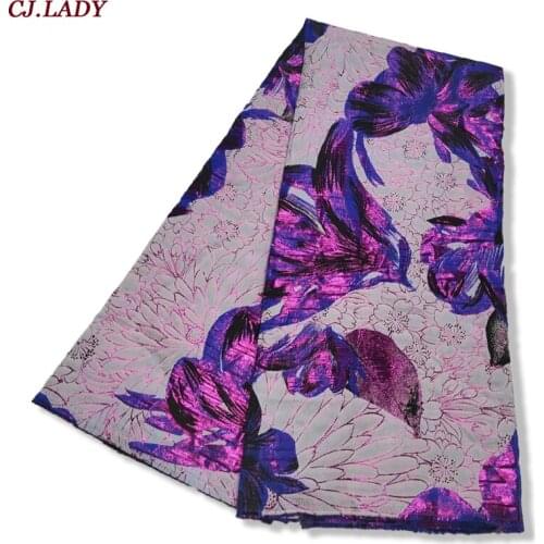 Jacquard Lace Fabric 2021 High Quality African Lace Fabric Nigeria French Guinea Brocade Fabric for Wedding Dress 5 Yards A04