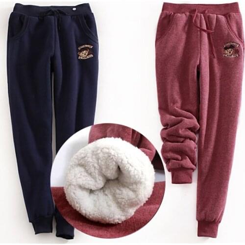 Womens clothing Autumn and Winter Women Casual Plus Velvet Harem Pants Thickening Loose Pants Female Fleece Long Trousers T757
