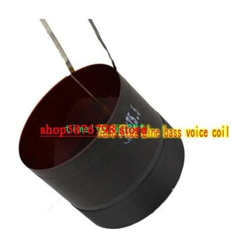 1pcs 75.5mm 8ohm 8Ω KSV Bass speaker voice coil Flat wire woofer Voice Coils