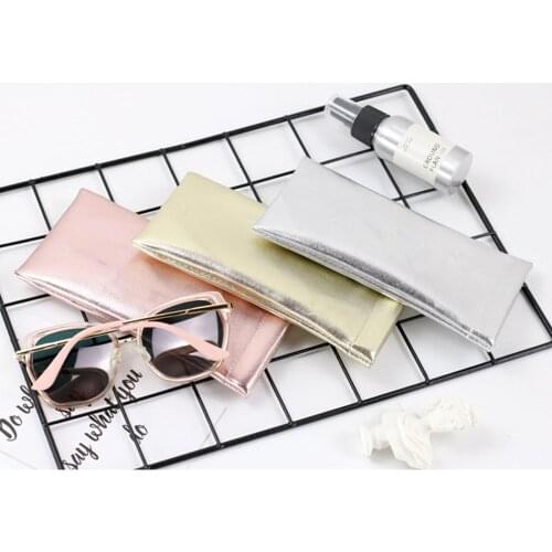 1pcs New Pu Eyeglasses Case Glasses Box Fashion Portable Glasses Case Oversize Sunglasses Bag Soild Color Sunglasses Accessories