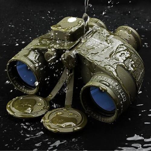 10X50 Military Binoculars Compass Ranging Azimuth Waterproof Outdoor Camping Hunting Low Light Level Night Vision Telescope