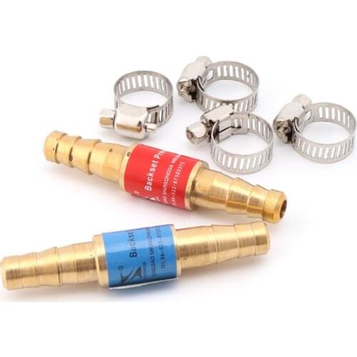 2pcs Pipe Flashback Arrestors Of Acetylene Liquefied Gas Propane & Oxygen Fuel