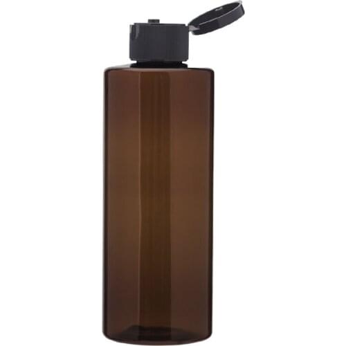 30pcs 250ml Empty Flip Top Cap Plastic Lotion Bottles High Qaulity PET Liquid Soap Containers 250cc Cosmetic Shampoo Bottle