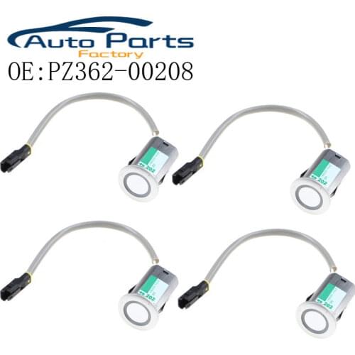 4 PCS Silver Color PDC Parking Sensor For Camry RX PZ362-00208 PZ36200201/PZ362-00201 188300-4110 188300-9060 PZ36200208