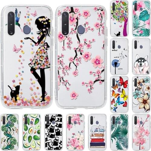 Flower Avocado Phone Case For Samsung Galaxy A32 A12 A21S Cases A42 A20e A31 A30 A10e A10S A20S A11 A02 A01 A22 Cover A 32 Funda