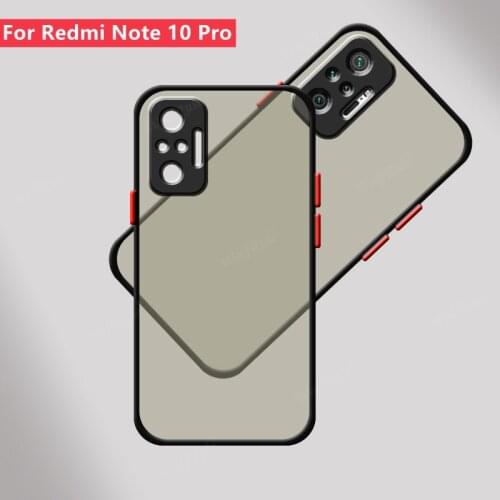 For Cover Xiaomi Redmi Note 10 Pro Case For Redmi Note 10 Pro Capas Matte Translucent TPU Cover For Redmi Note 10 Pro 10 Fundas