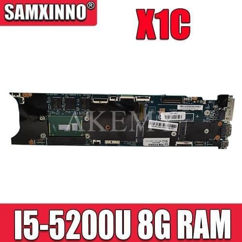 For Lenovo thinkpad X1 Carbon x1c laptop motherboard I5-5200U 8G RAM LMQ-2 MB 13268-1 448.01406.0011 mainboard 100% TEST