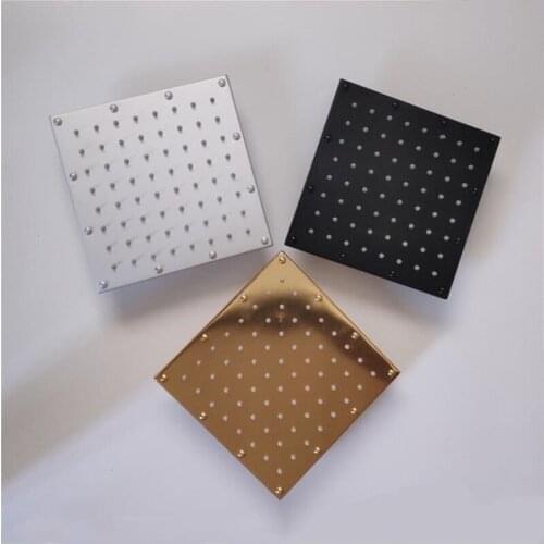 Square Rainfall Shower Head 9 inch Aluminum Ultra-thin Ceiling rain Shower Rain Shower Head