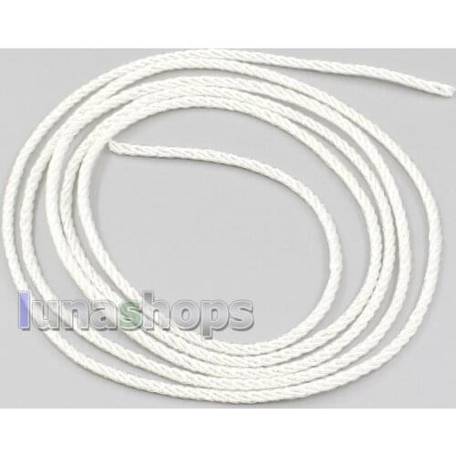 LN006512 1.25m 4 cores 99% Pure Silver Earphone Headphone DIY Custom PU Insulation Layer Cable