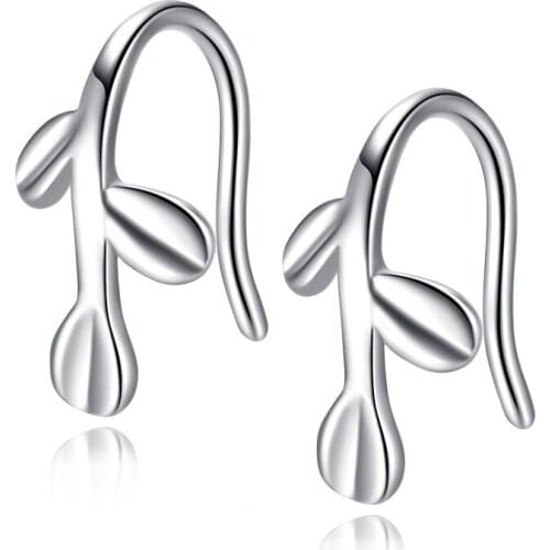 Korean literature and art small and fresh handmade leaves earring