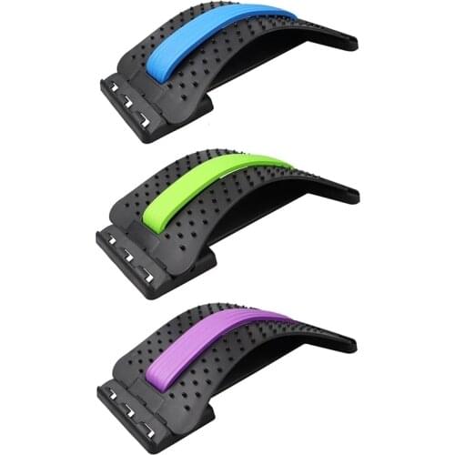 Back Massager Stretcher Waist Neck Stretch Tools Equipment Cervical Pillow Lumbar Spine Magic Support Corrector Pain Relief