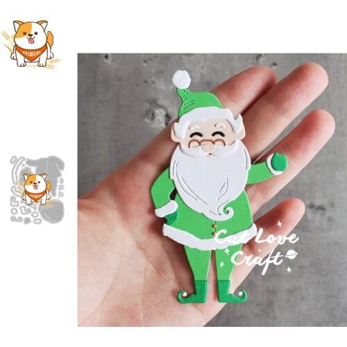 Christmas Santa Claus Metal Cutting Dies Mold Scrapbooking Stencil DIY Embossing Craft Die Cuts Card Making New Dies For 2020