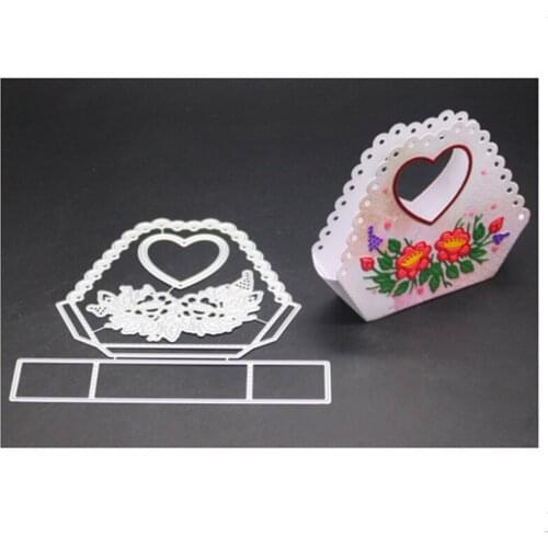 YINISE Metal Cutting Dies For Scrapbooking Stencils LOVE BAG PACKAGE DIY Paper Album Cards Making Embossing Die Cuts Cutter MOLD