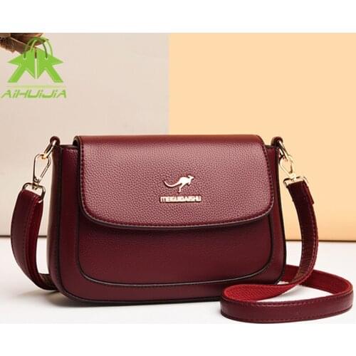 Fashion Womens Luxury Handbag Women Bag Designer Solid Color Crossbody Bag 2021 New High Quality Pu Leather Female Shoulder Bag