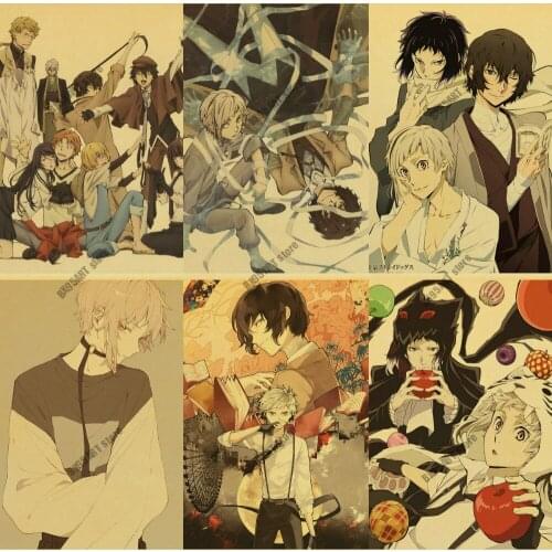 Japanese Anime Diamond Painting Bungo Stray Dogs Cross Stitch Kits Diamond Embroidery Full Square Drill Mosaic Room Decoration