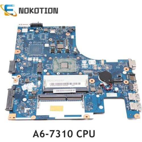 NOKOTION 5B20J22944 NEW For Lenovo G41-35 14 inch laptop motherboard A6-7310 CPU DDR3 BMWQ3 BMWQ4 NM-A401 Main board