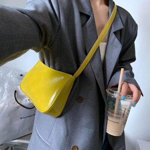 2020 New Fashion Women Bag PU Leather Luxury Handbags Small Totes Ladies Shoulder Bag Handbags Retro Tote Bags