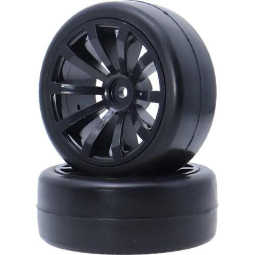 2PCS 1/10 On Road Racing Car Tires Wheels Hub Rim 64mm for 1:10 RC HSP HPI Sakura TT01 Tamiya Traxxas D4 Parts and Accessories