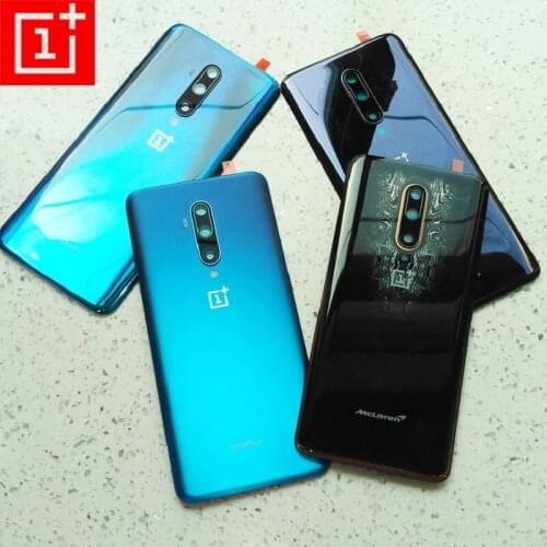Original Oneplus 7T Pro Back Housing Cover Rear Panel Battery Replacement Case For One Plus 1+ 7T Pro Repair Parts & Camera Lens