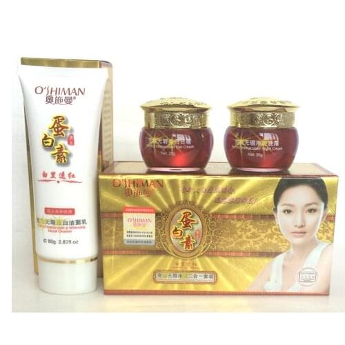 Free Shipping Oshiman Pigment Skin Whitening Cream Chloasma Cyasma Melanin Removing Freckle Speckle Firm Moisturizing Set