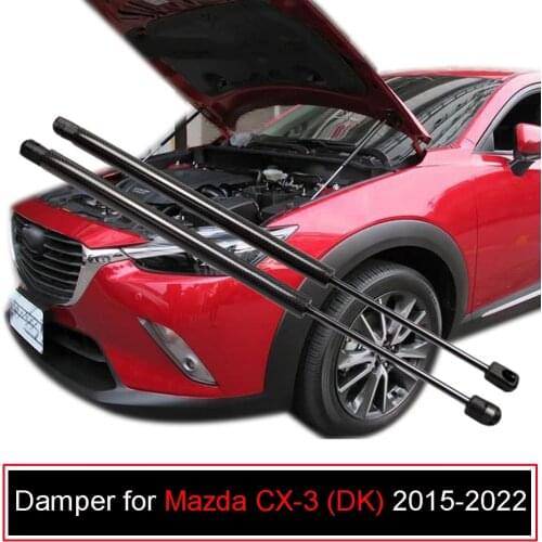 For MAZDA CX3 CX-3 2015-2019 Front Hood Bonnet Modify Gas Struts Shock Damper Lift Supports Car-Styling Absorber