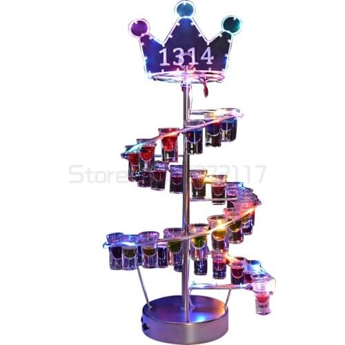Bar supplies red wine, foreign wine, champagne cocktail rack KTV creative iron luminous beach cup