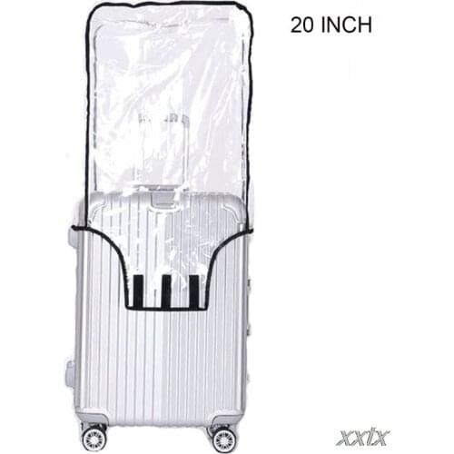Clear PVC Suitcase Cover Rolling Luggage Cover Protector for Carry on Luggage 20inch, 22inch, 24inch, 26inch, 28inch, 30inch