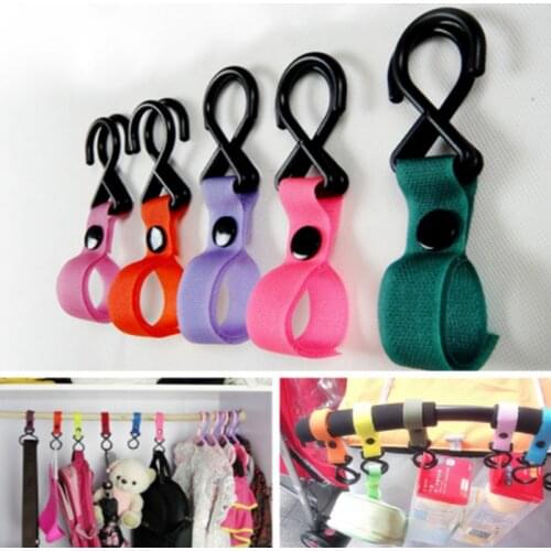 3 Pcs Random Color Baby Stroller Accessories Organizer Hooks Pram Pushchair Hanger Hanging Carriage Double Promotion