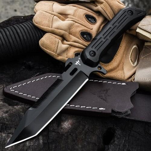 WIND Outdoor hunting knife self-defense military knife field survival knife special combat sharp portable small knife