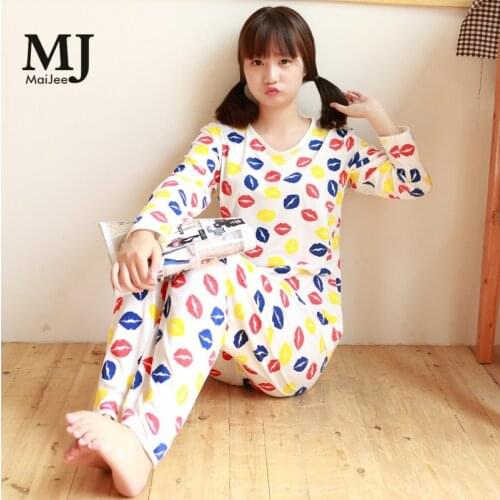 MaiJee Out Side Pajamas For Women Pijama Feminino Pijama Mujer Pyjama Femme Two Piece Pajama Set Underwear Women Pijama Pijamas