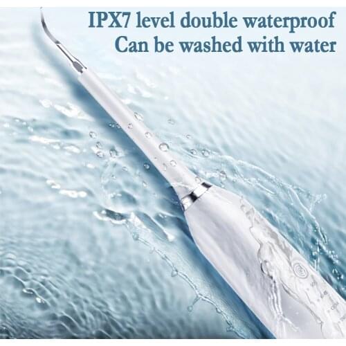 IPX7 Ultrasonic Dual-Purpose Electric Toothbrush Dental Scaler Tooth Scaler Teeth Whitening Oral Hygiene Tooth Stain Tartar Tool