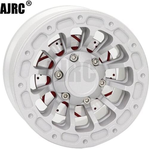 1PCS metal 2.2-inch wheel with simulated disc brake caliper for 1:10 RC track axial SCX10 II 90046 AXI03007 TRX4 TRX6 Tamiya MST