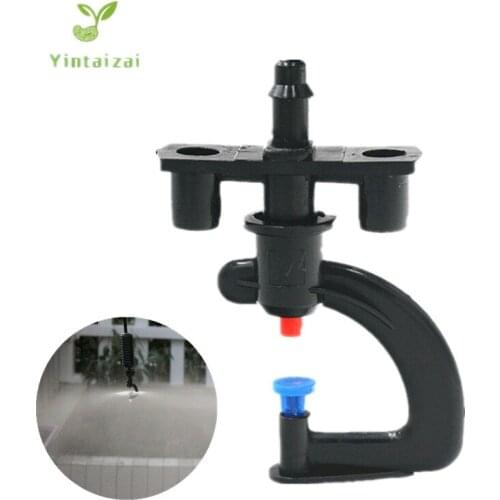 Fast Shipping 100pcs Refraction Nozzle Greenhouse Watering Agricultural Gardening Garden Lawn Rotating Watering Micro-sprinkler